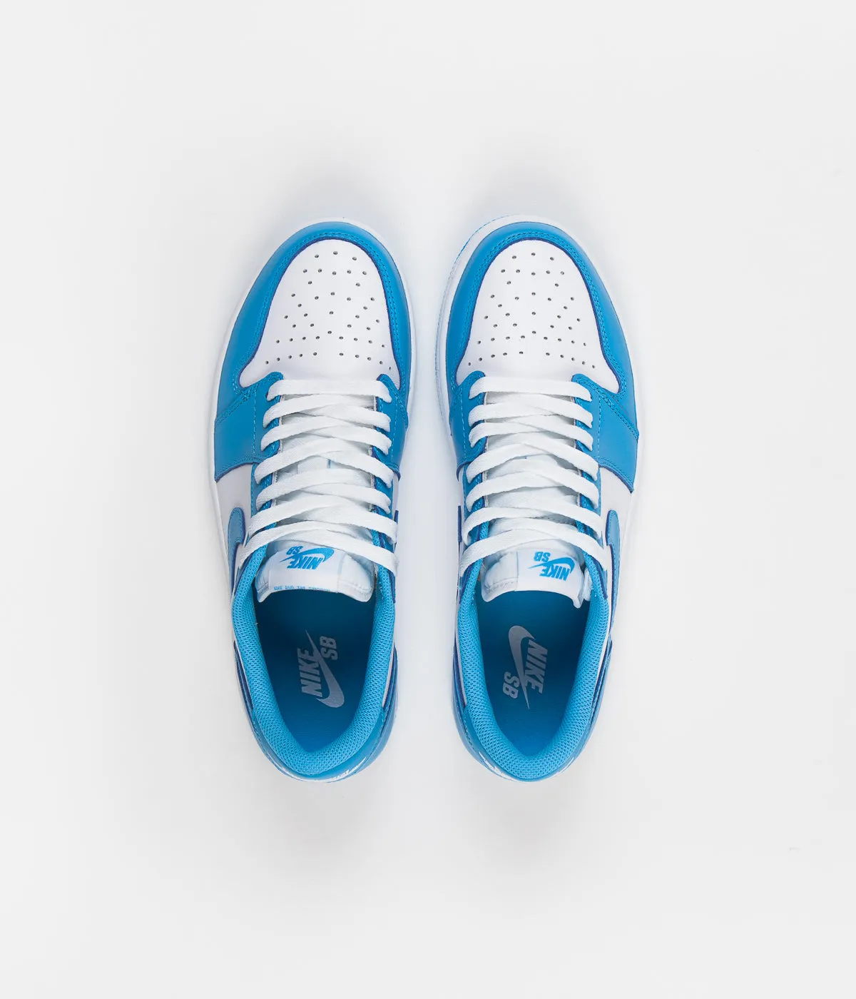 Nike SB x Air Jordan 1 Low UNC Shoes - Dark Powder Blue / Dark Powder Blue - White
