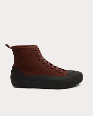 Numbers Canvas Chestnut High Top Sneakers