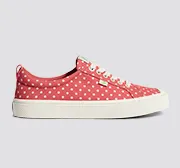 OCA Low Watermelon Canvas White Polka Dots Sneaker
