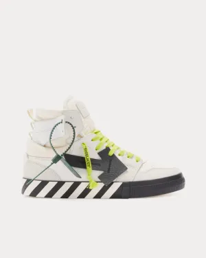 Out Of Office "Ooo" Cream / White / Yellow High Top Sneakers