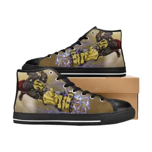 Overwatch Shoes , Overwatch Doomfist gauntlet Shoes High Top Sneakers for Kids and Adults