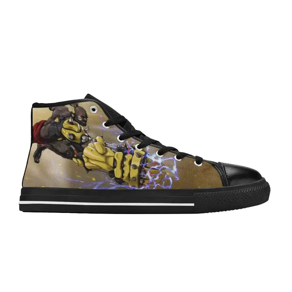 Overwatch Shoes , Overwatch Doomfist gauntlet Shoes High Top Sneakers for Kids and Adults
