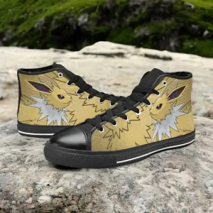 Pokemon Jolteon Shoes High Top Sneakers for Kids and Adults