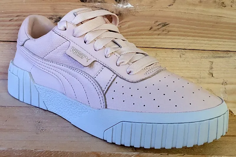 Puma Cali Leather Trainers 369734 01 Emboss Pink/White/Gold UK5/US7.5/EU38