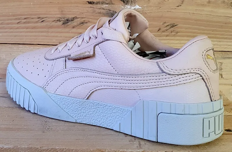 Puma Cali Leather Trainers 369734 01 Emboss Pink/White/Gold UK5/US7.5/EU38
