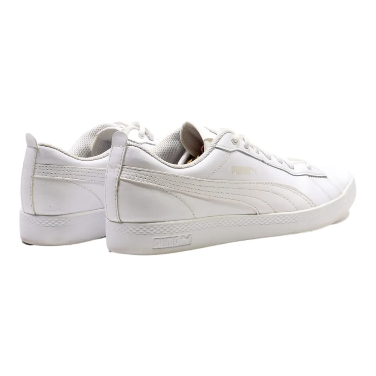 PUMA Smash 2022 Sneaker Trainers White Leather Womens UK 6.5