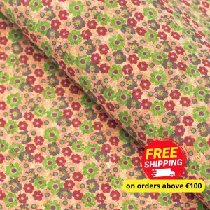 Quirky Florals, Cork Fabric- COF-403-A