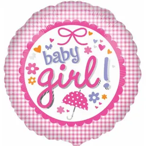 "Adorable Baby Girl Gingham Outfit Pkg - 18" Vlp S20"