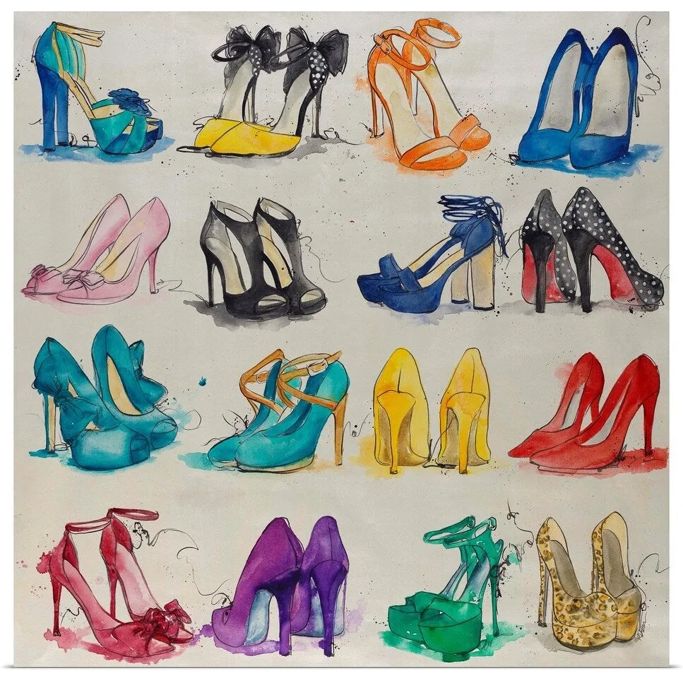 "Closet of Shoes" Poster Print