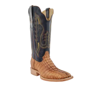 R. Watson RW3010-2 13" Saddle Hornback Caiman Tail Wide Square Toe