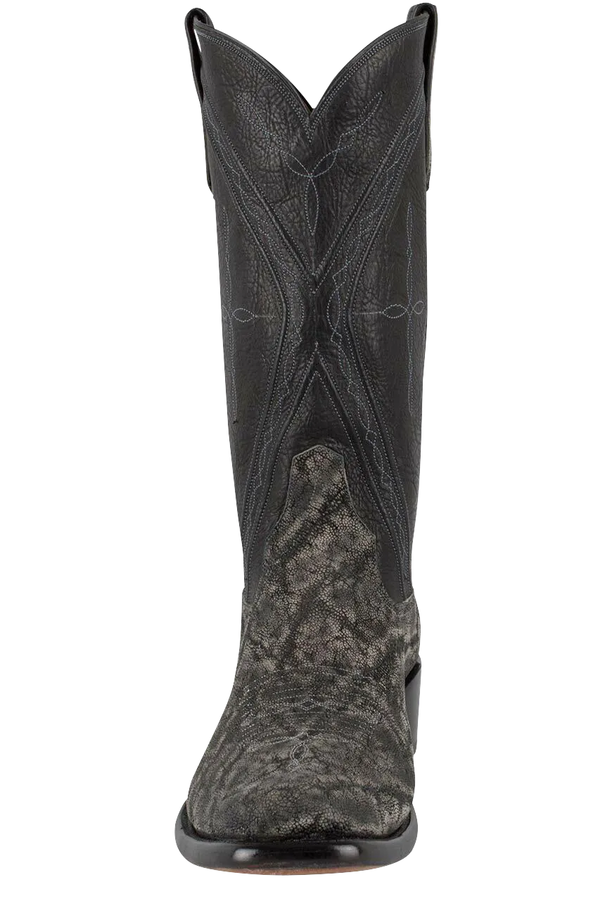Rios of Mercedes Safari Gray Elephant Cowboy Boots - Granite