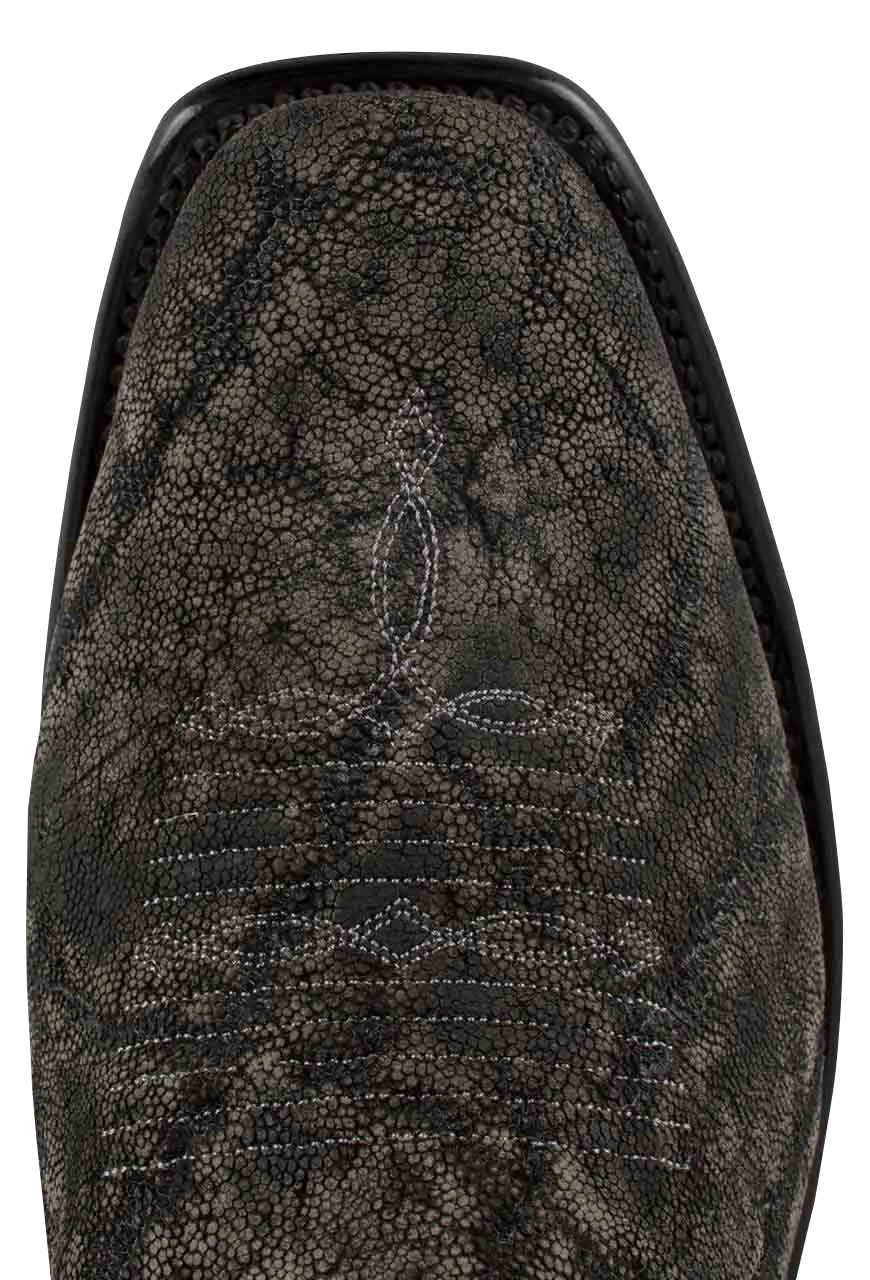 Rios of Mercedes Safari Gray Elephant Cowboy Boots - Granite
