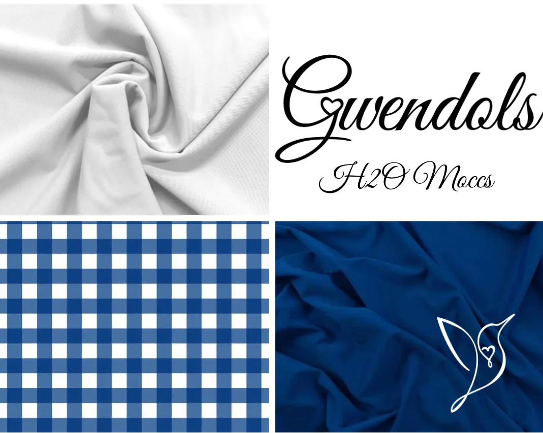 Royal Blue Gingham UV 50 H2O Mocc