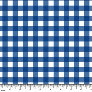 Royal Blue Gingham UV 50 H2O Mocc