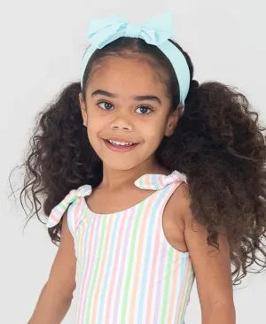 RuffleButts | Blue Swim Headband
