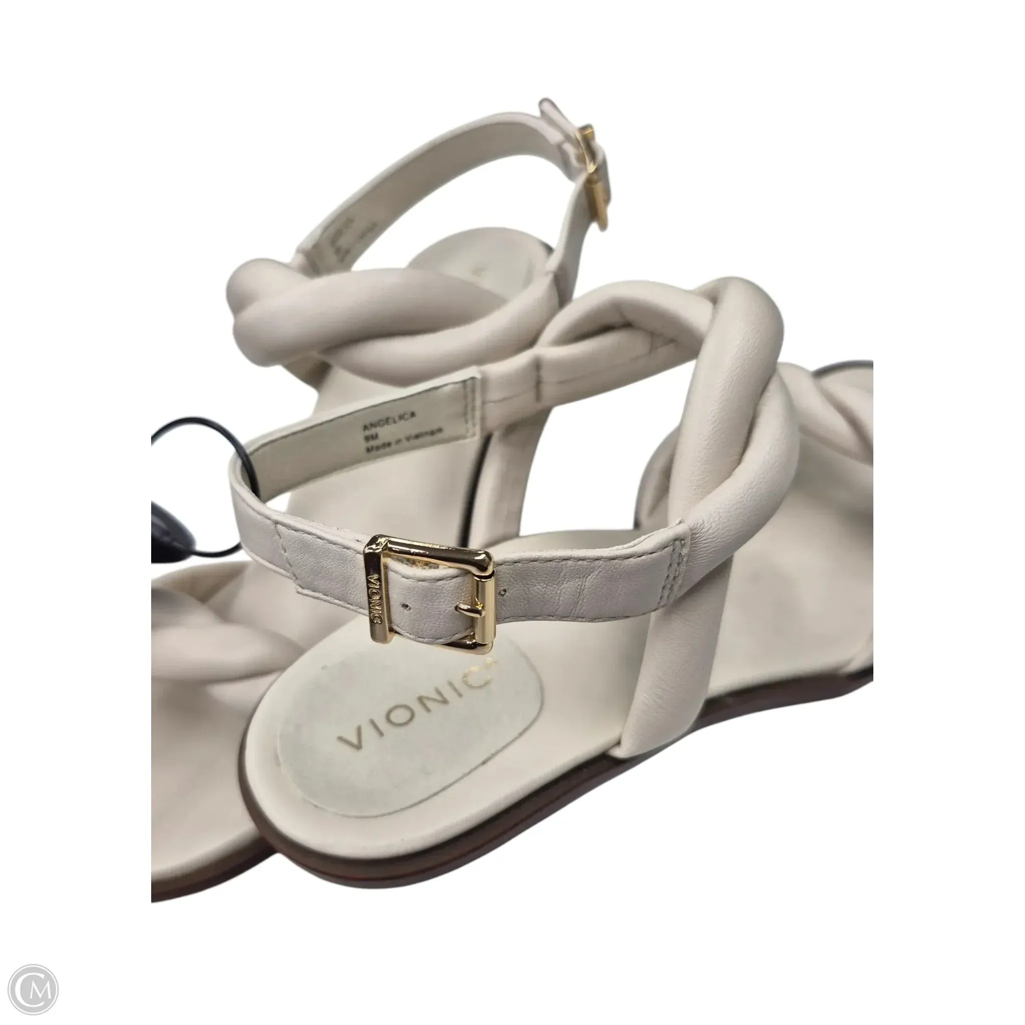 Sandals Heels Kitten By Vionic In Ivory, Size: 9