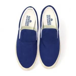 Sebago - Blue Cotton Docksides Slip-On Shoe EU 44 / UK 9,5
