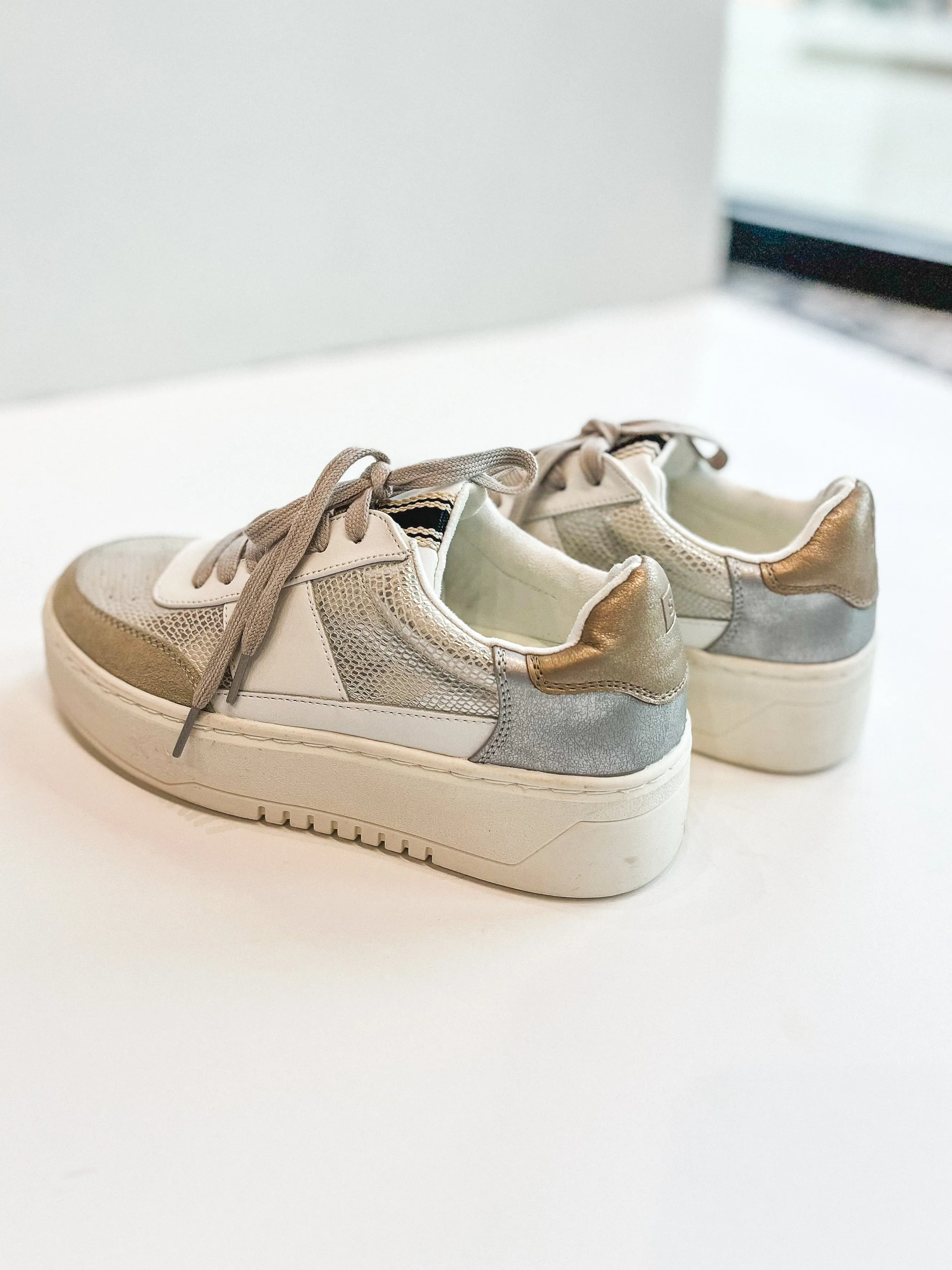 Shushop Oriana Silver Sneakers