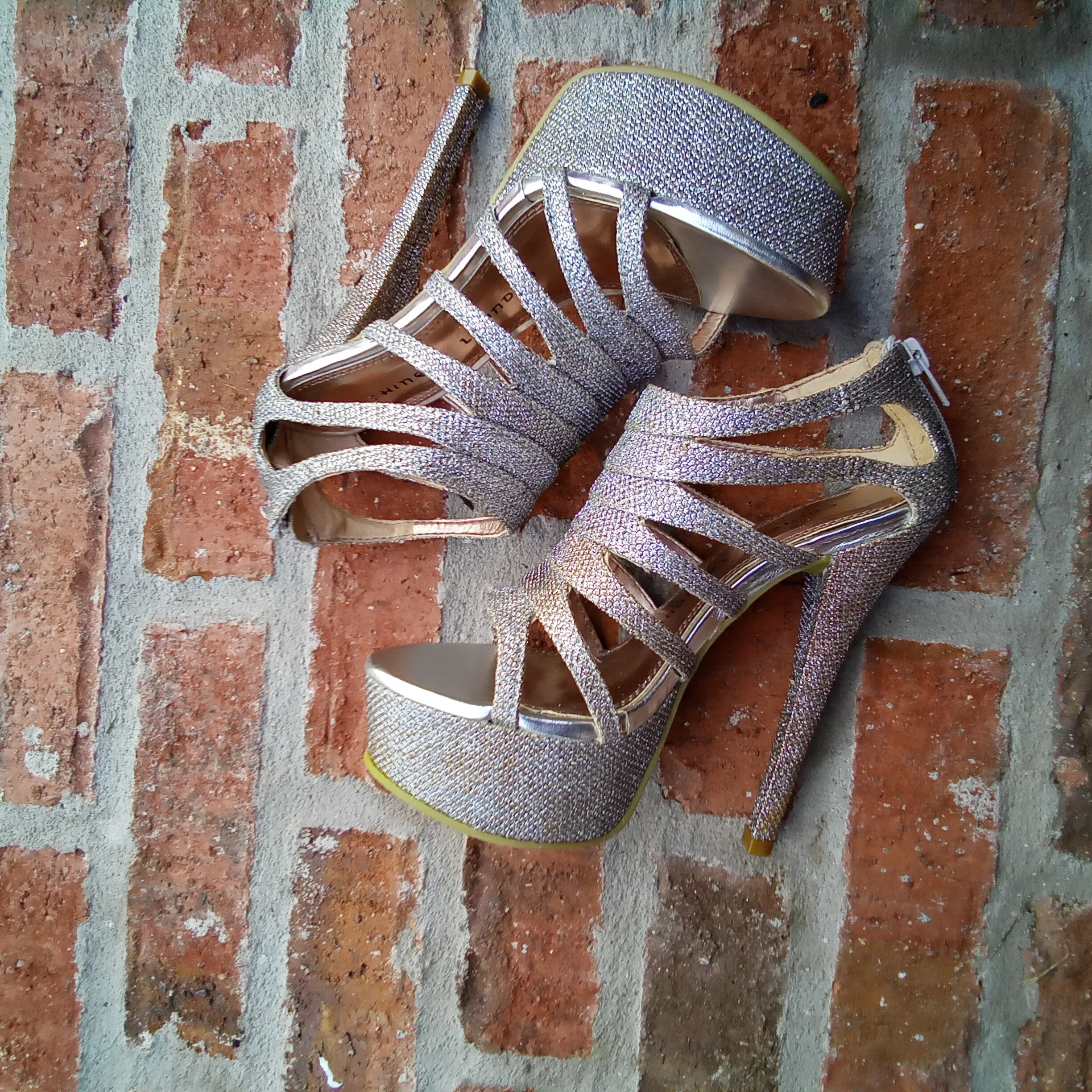 Silver Platform Heels  | Chinese Laundry Tea Party