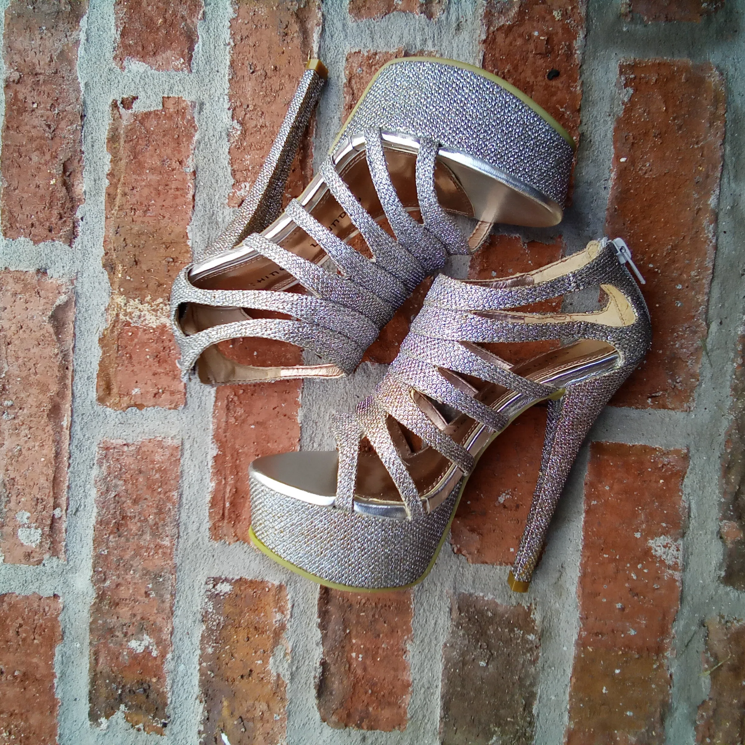 Silver Platform Heels  | Chinese Laundry Tea Party