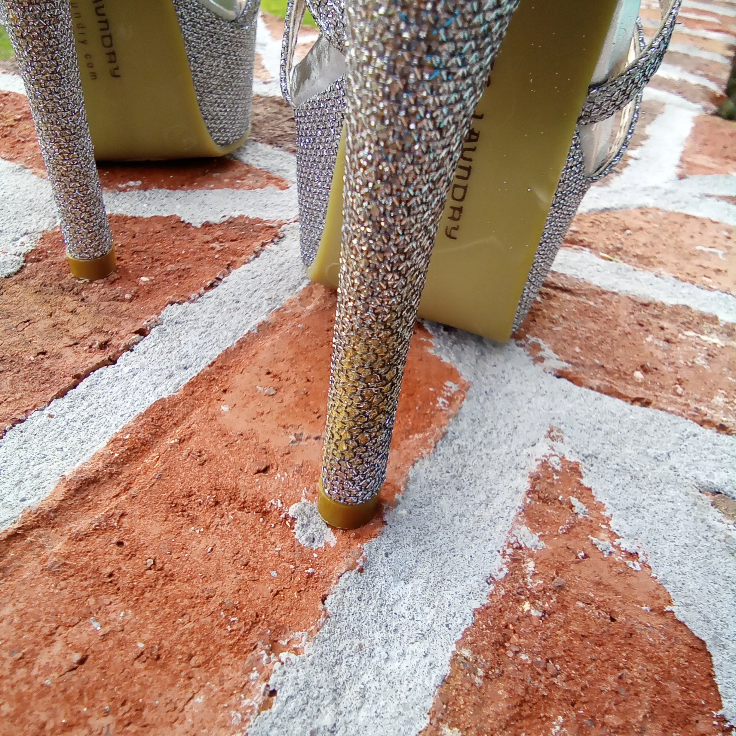 Silver Platform Heels  | Chinese Laundry Tea Party