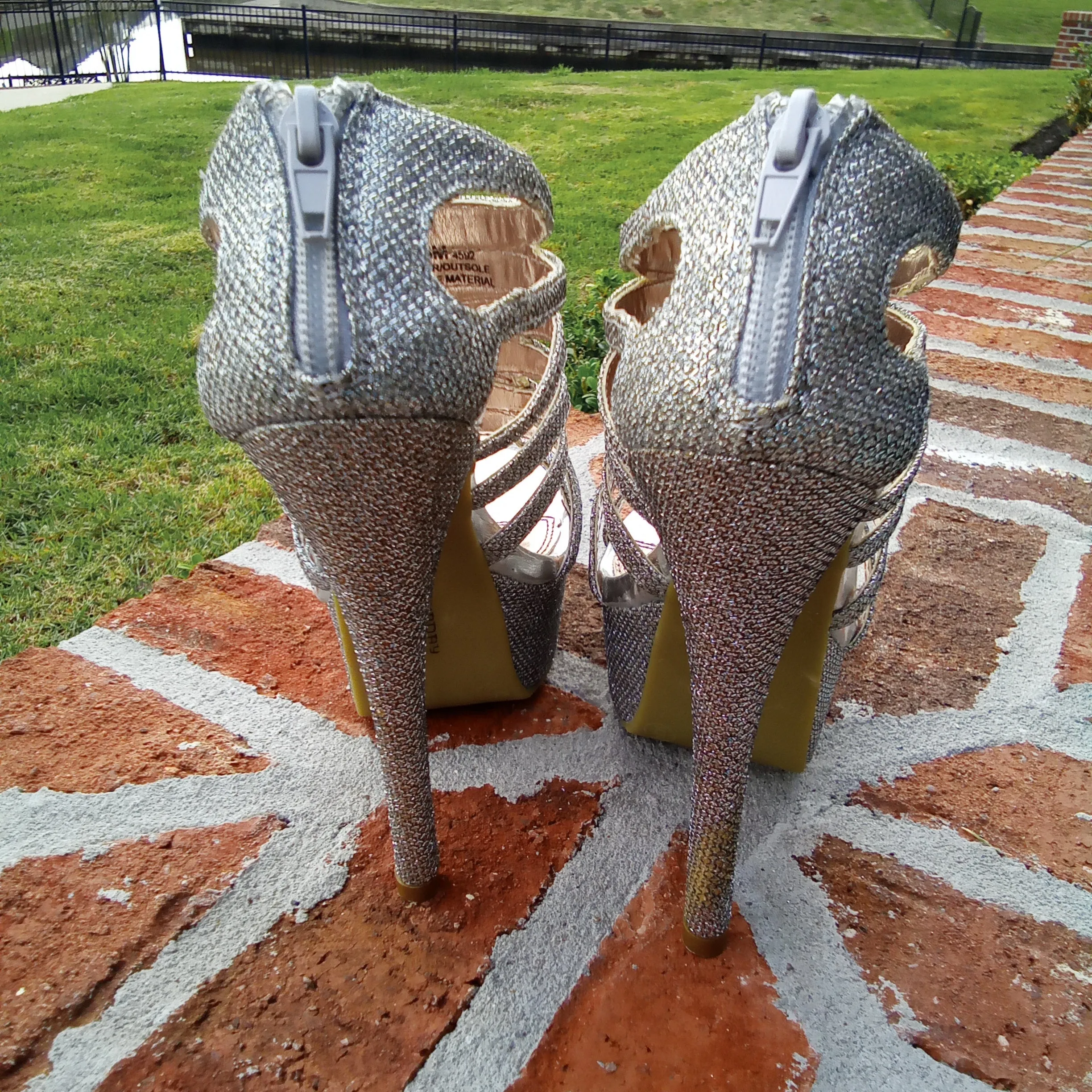Silver Platform Heels  | Chinese Laundry Tea Party