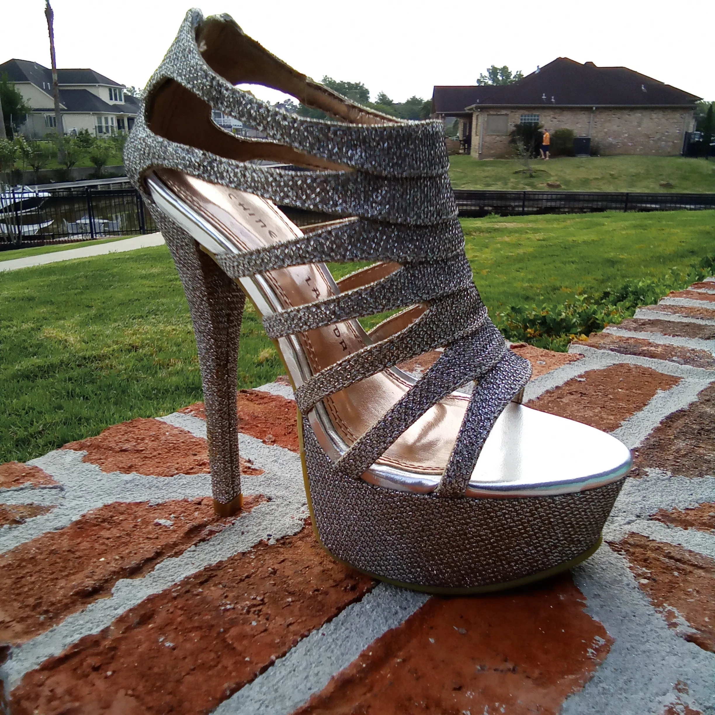 Silver Platform Heels  | Chinese Laundry Tea Party