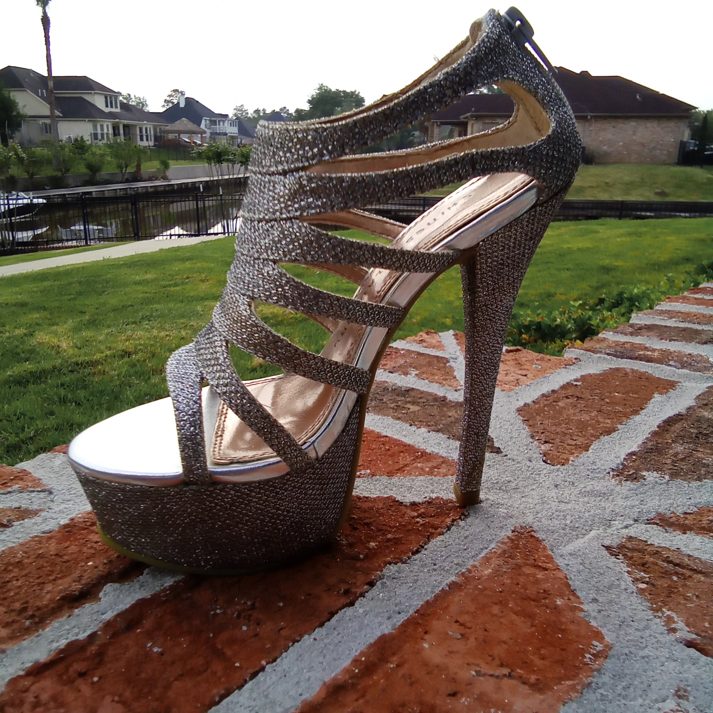 Silver Platform Heels  | Chinese Laundry Tea Party