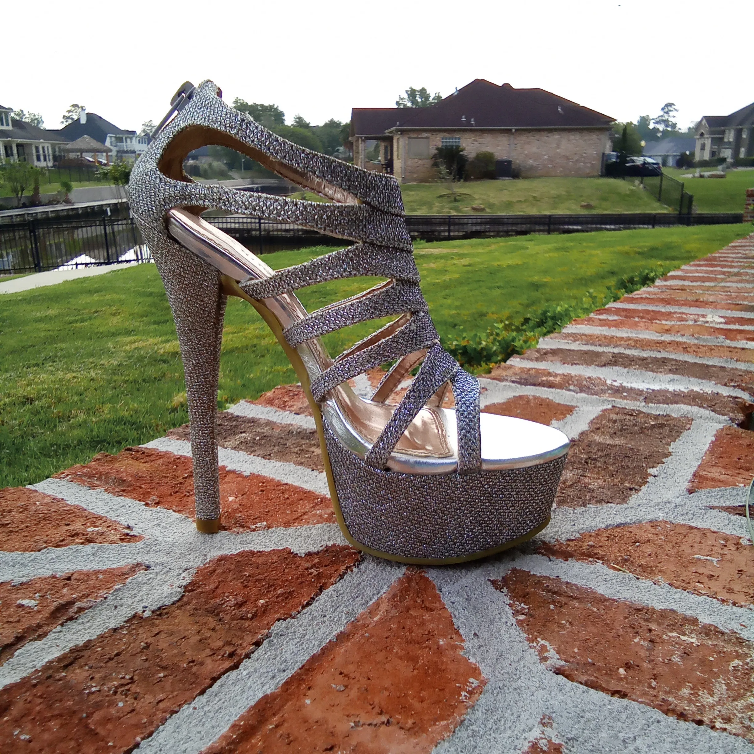 Silver Platform Heels  | Chinese Laundry Tea Party