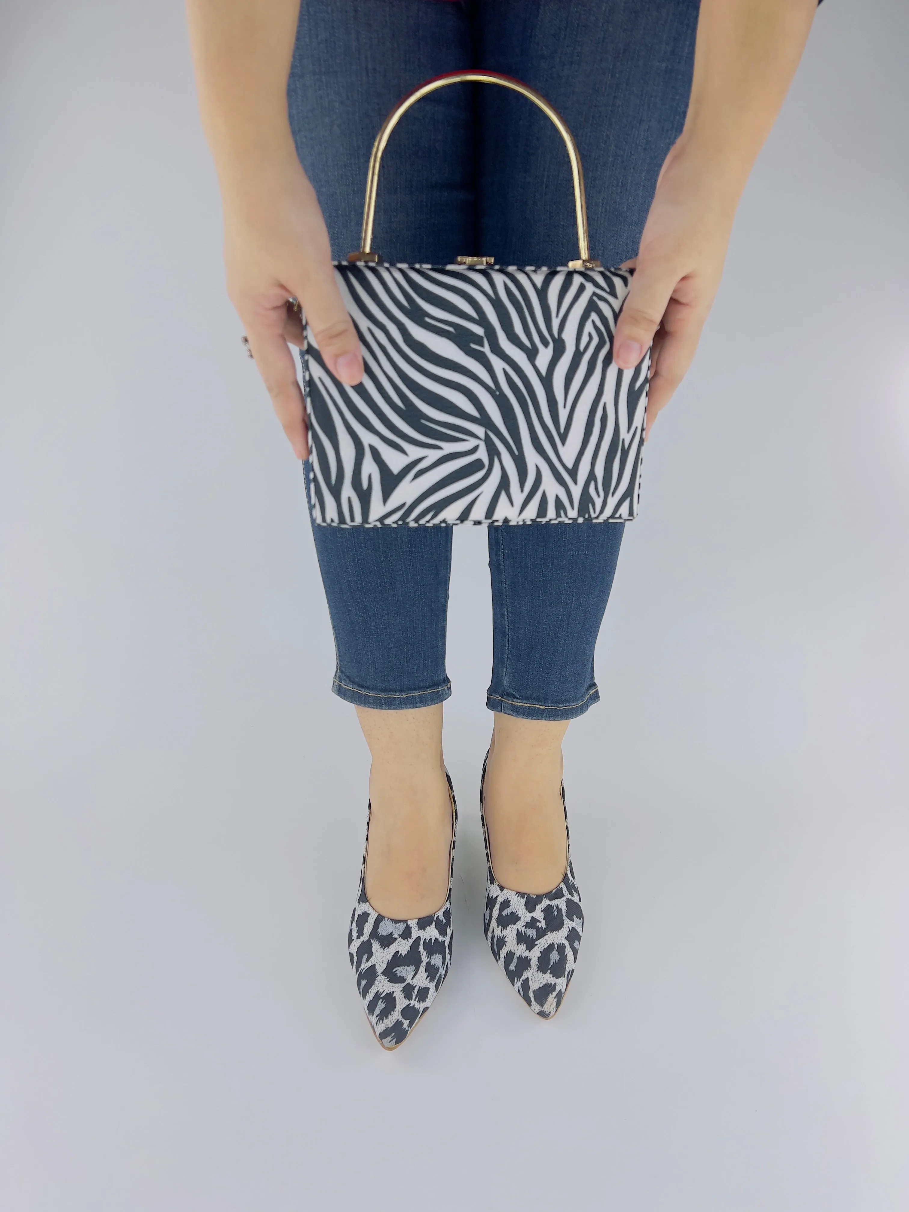Sissy Leopard Print Black-White Pumps Heels