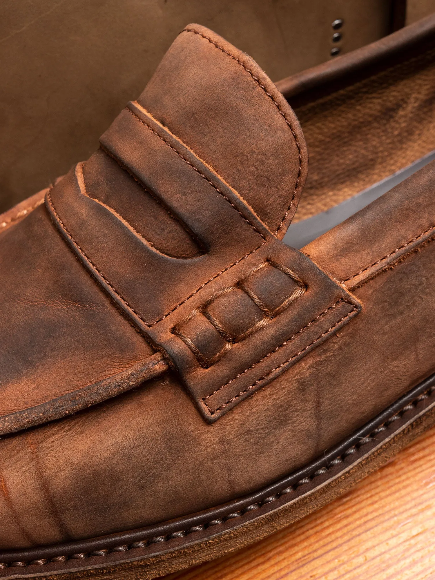 Slouchy Loafers in Dark Brown