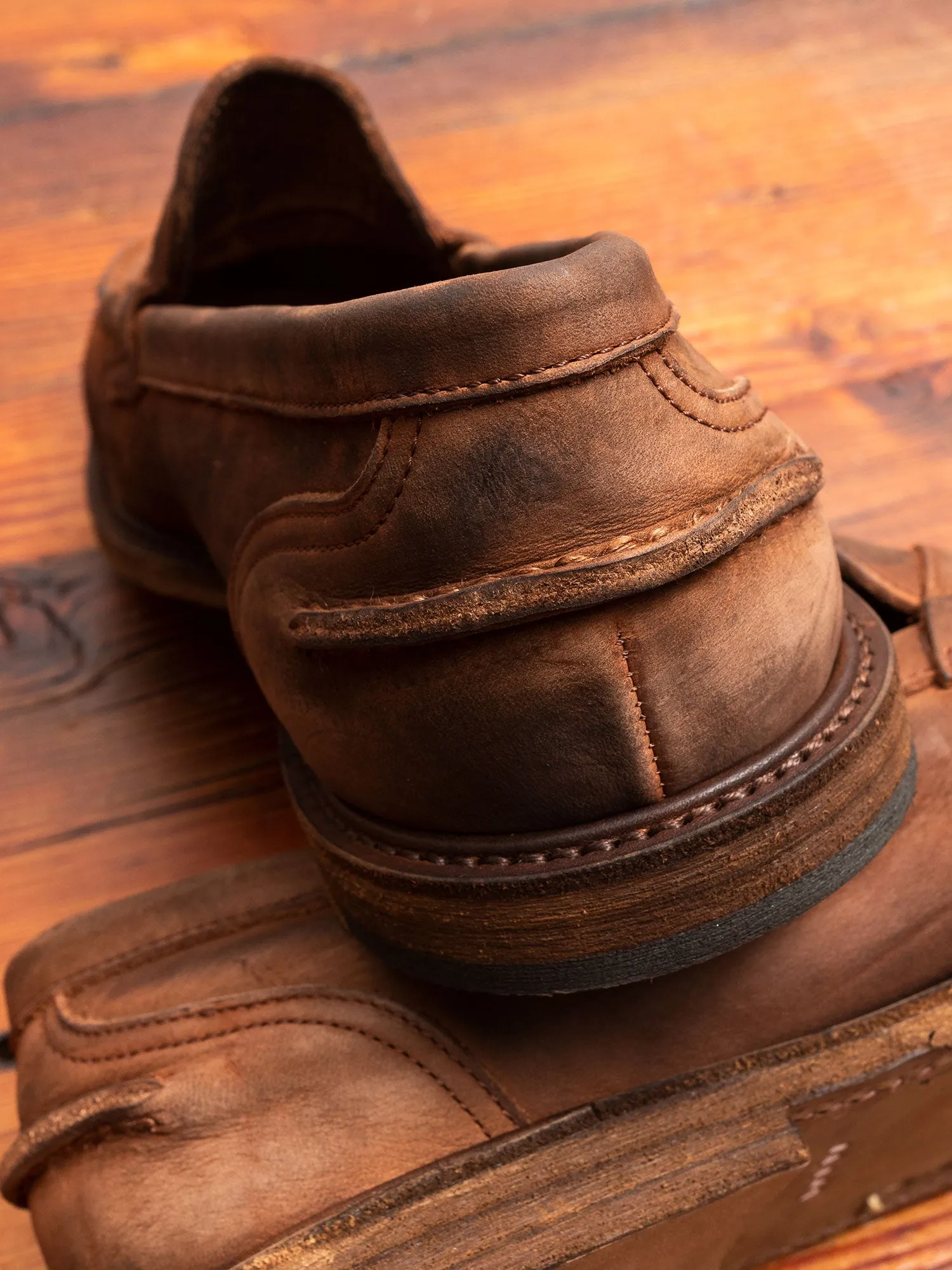 Slouchy Loafers in Dark Brown