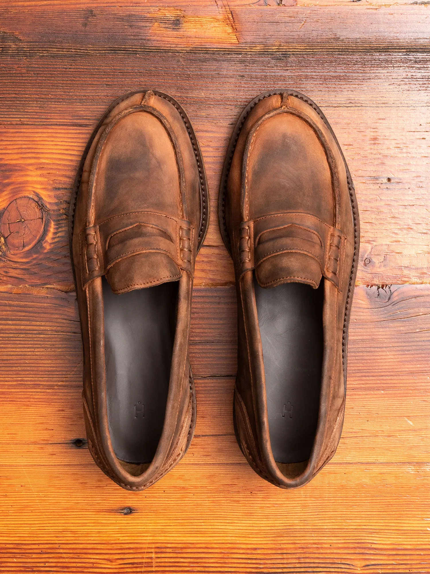 Slouchy Loafers in Dark Brown