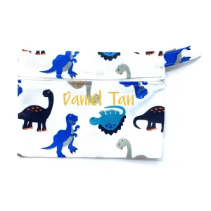 Small Wetbag - Blue Dinosaurs
