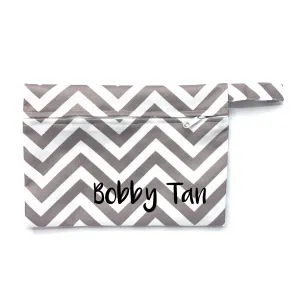 Small Wetbag - Grey Chevron