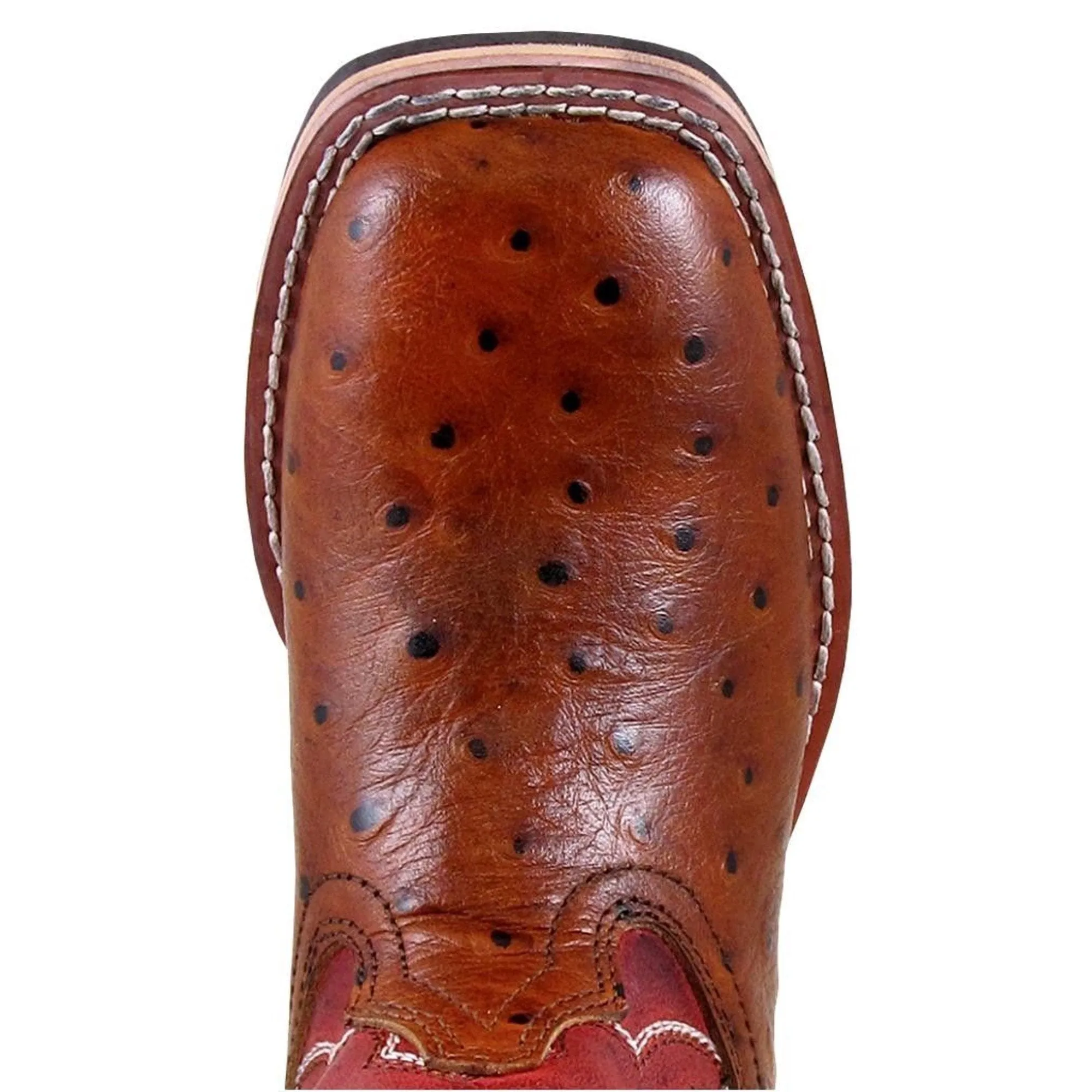 Smoky Mountain Youth Cheyenne Red Square Toe Western Boots 3752Y
