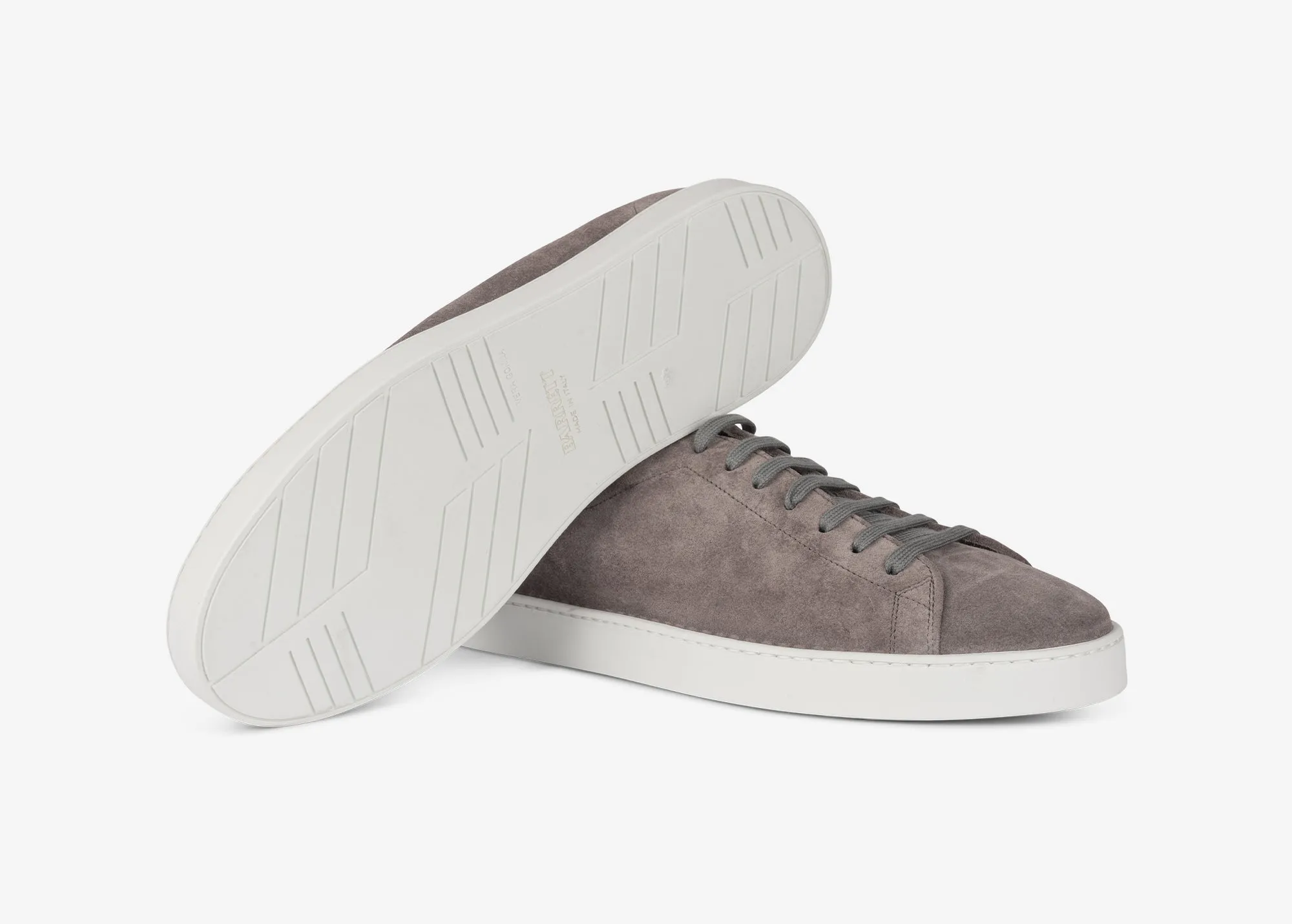 Sneaker in suede grigio