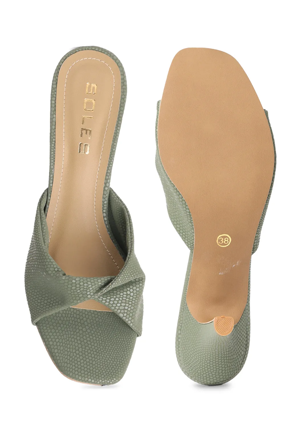 SOLES Twisted Pencil Heels