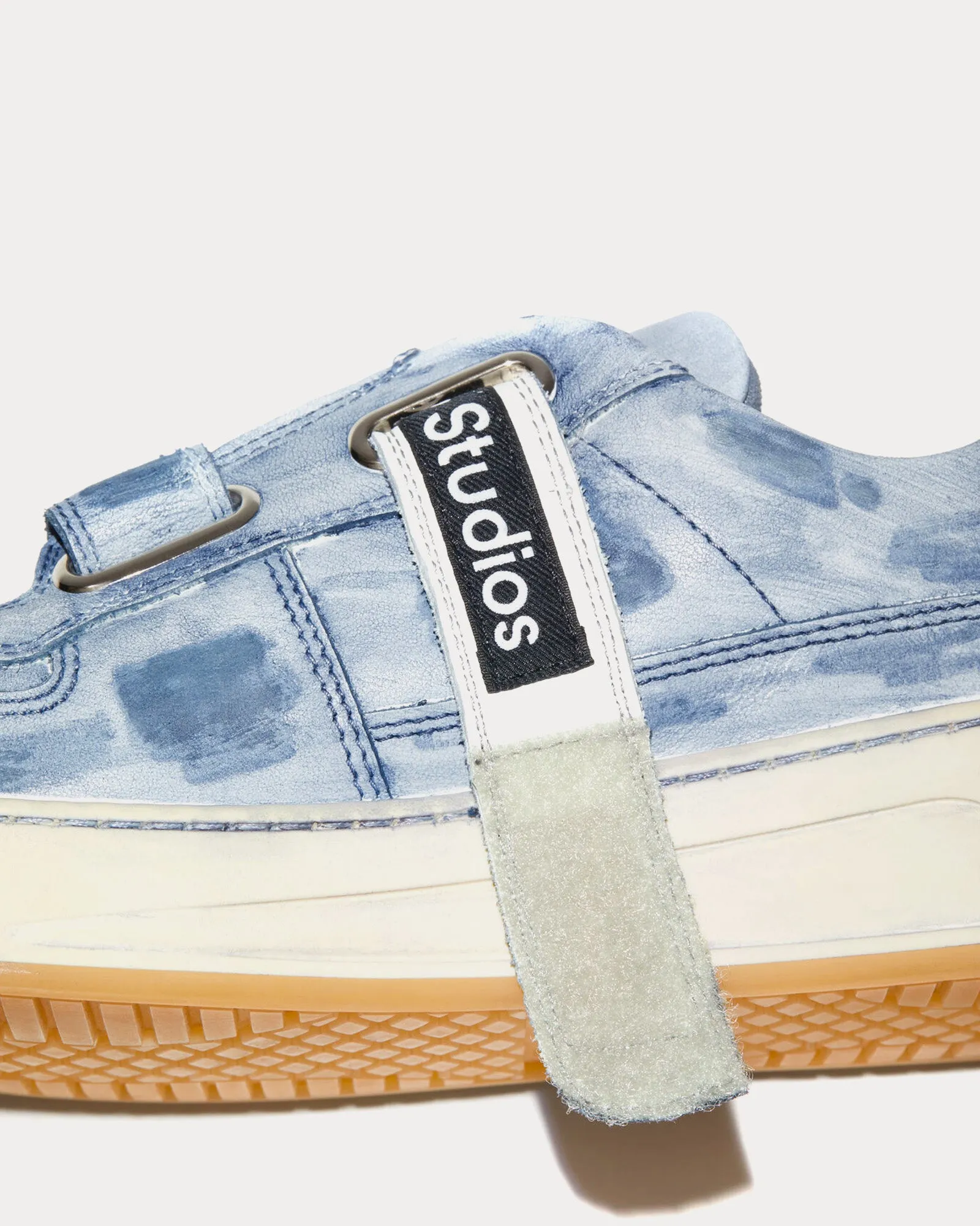 Steffey Cities Velcro Strap Midnight Blue Low Top Sneakers