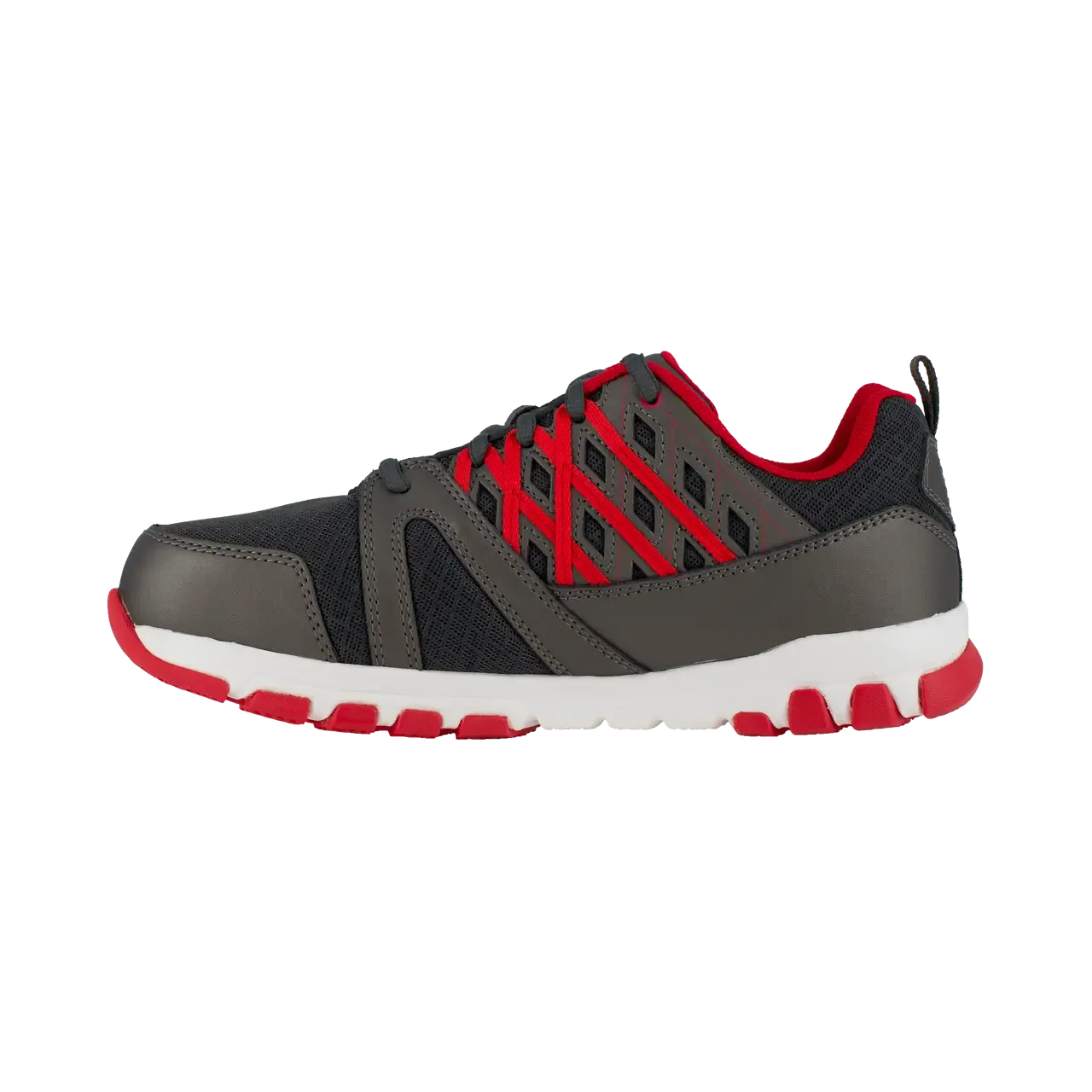 Sublite Steel-Toe Athletic Work Shoe Black/Red