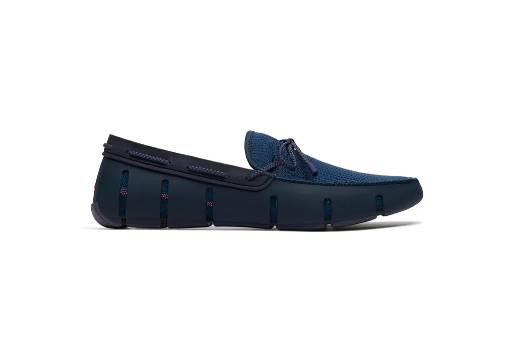 SWIMS Men's Braided Lace  Loafer - Navy