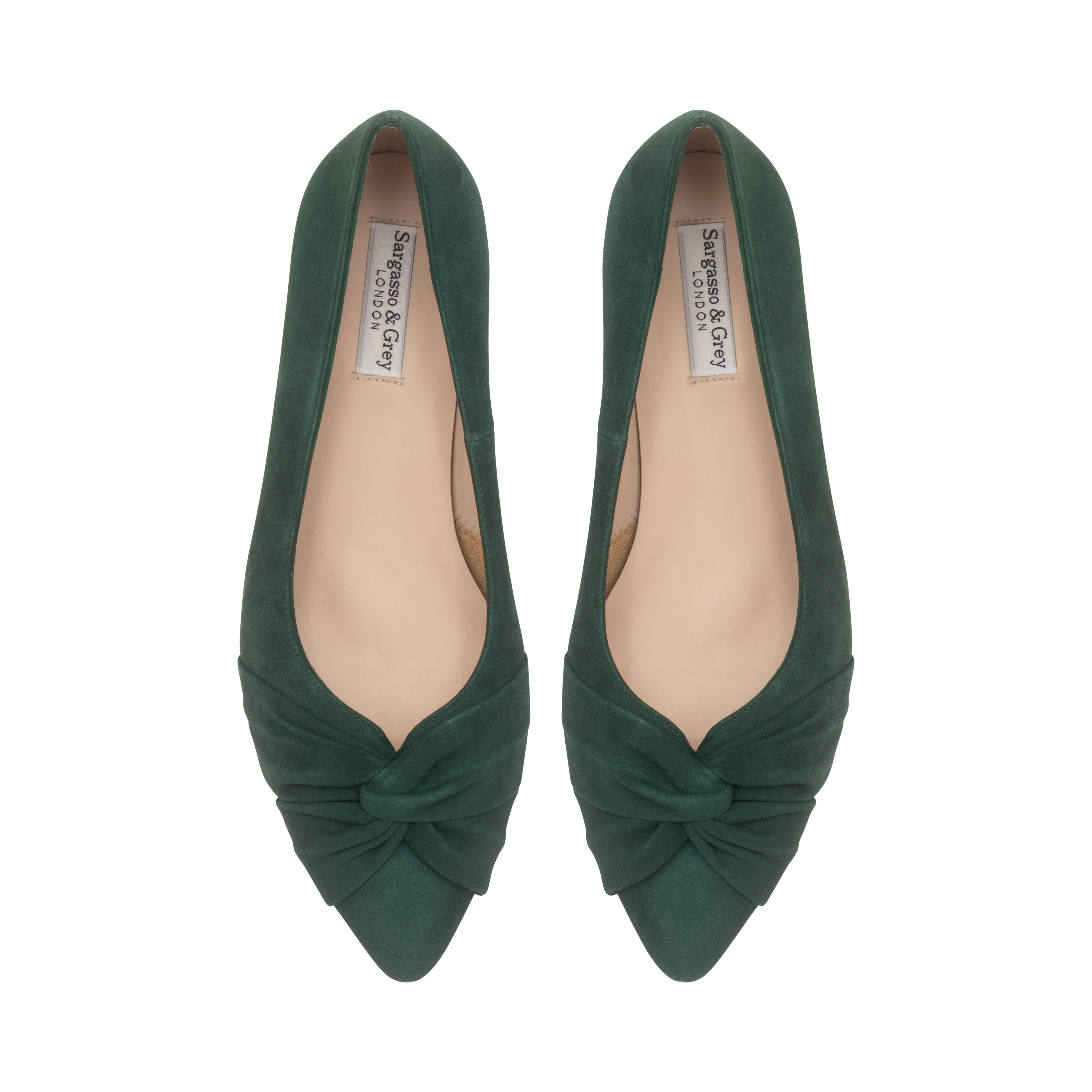 Tandi Extra Wide Width Kitten Heels - Green Suede