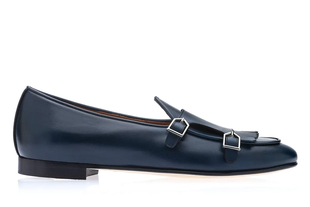 TANGERINE 7.1 NAPPA NAVY BELGIAN LOAFERS