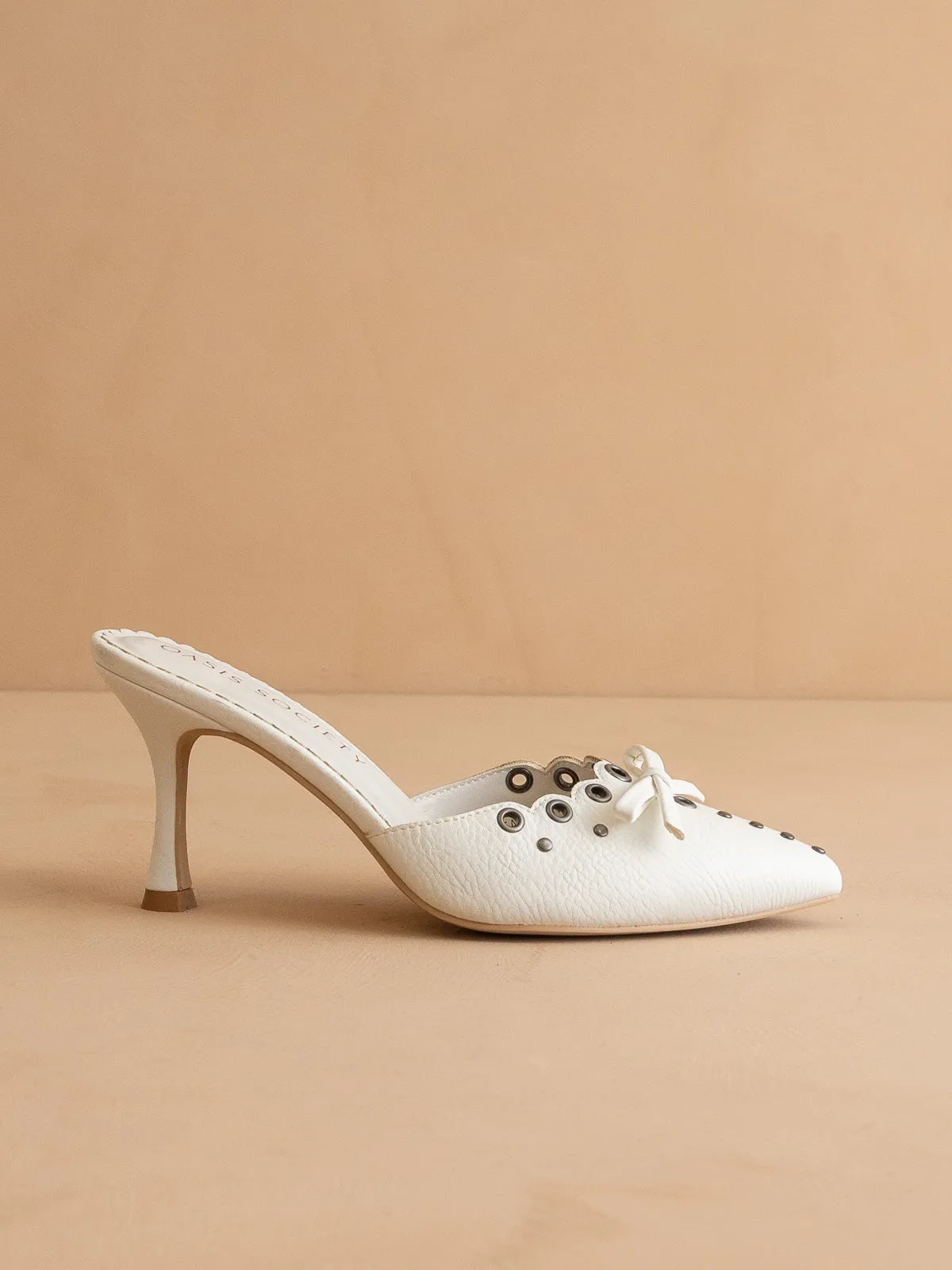 The Meridian | White Kitten Heel