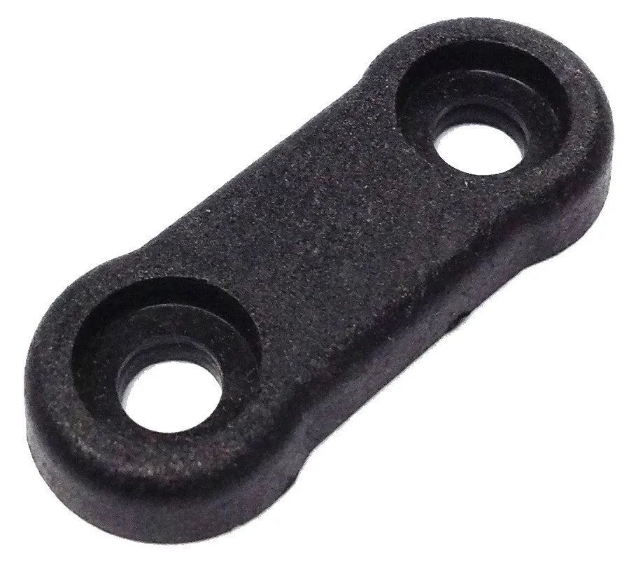 TOE STRAP PLATE BLACK 38MM