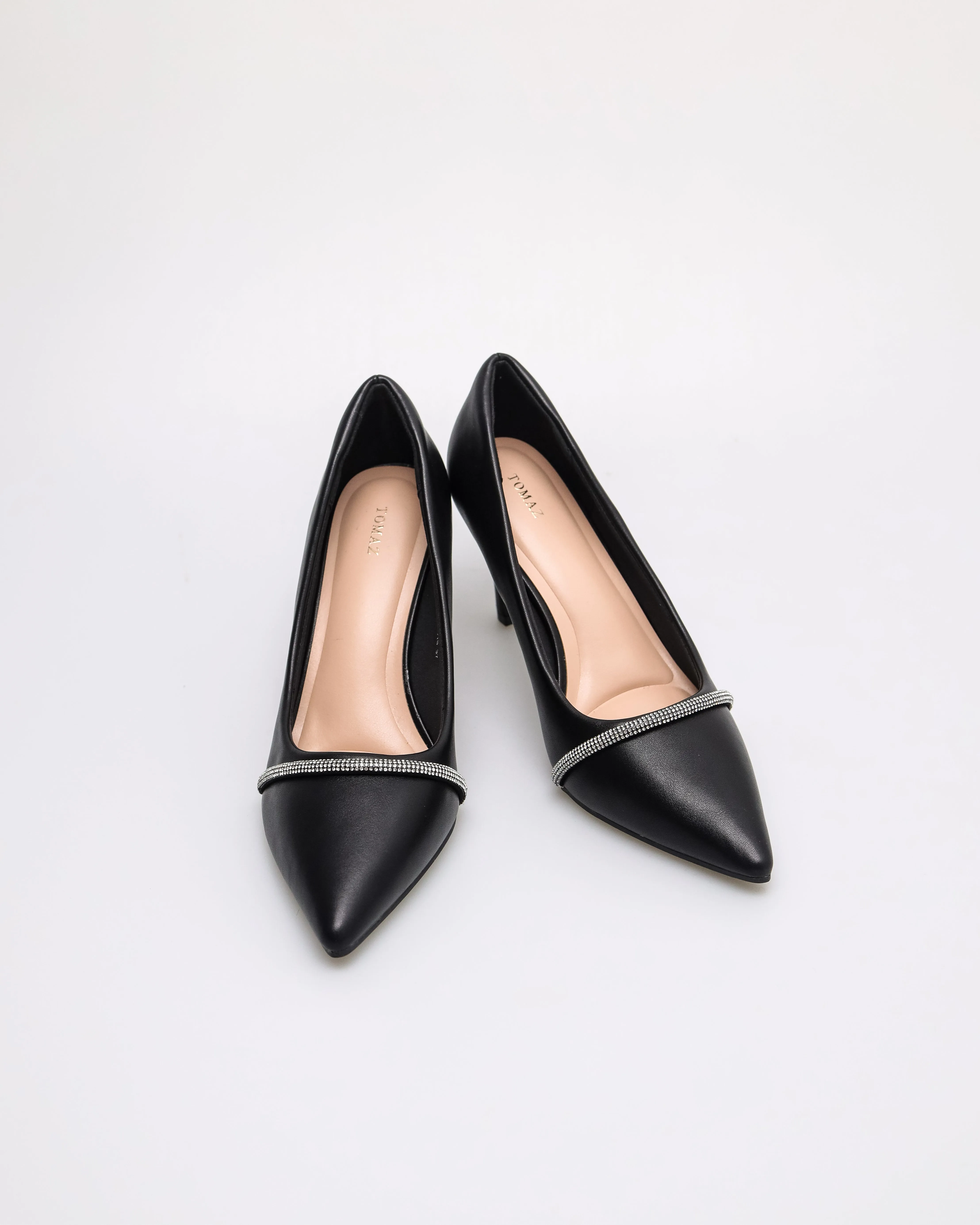 Tomaz NN516 Ladies Glitter Band Heels