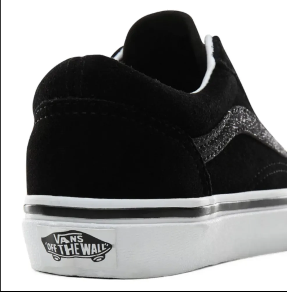 VANS Kids Old Skool Glitter Stripe - Black