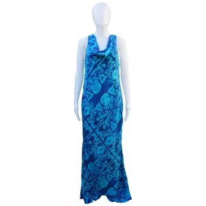 VERA WANG SILK PRINTED DRESS