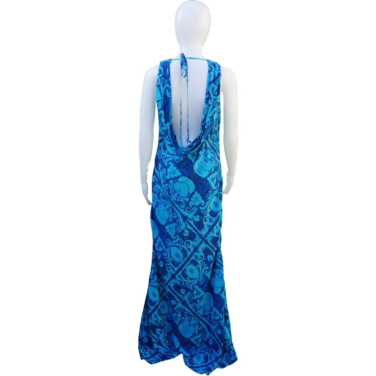 VERA WANG SILK PRINTED DRESS