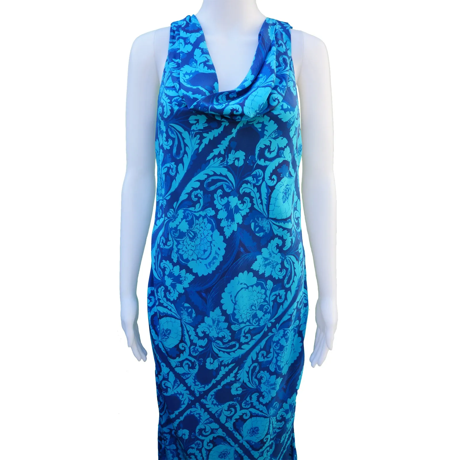 VERA WANG SILK PRINTED DRESS